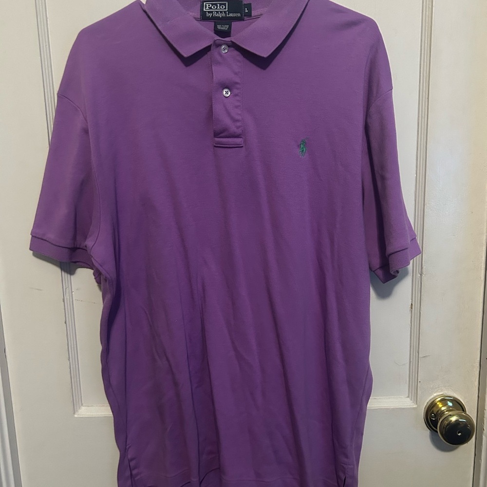Ralph Lauren Purple Polo Shirt for Men